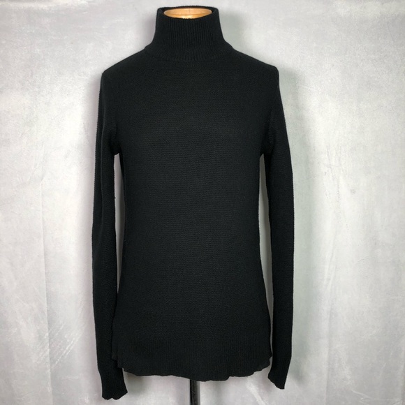 Equipment Black Turtleneck Long Sleeve Sweater